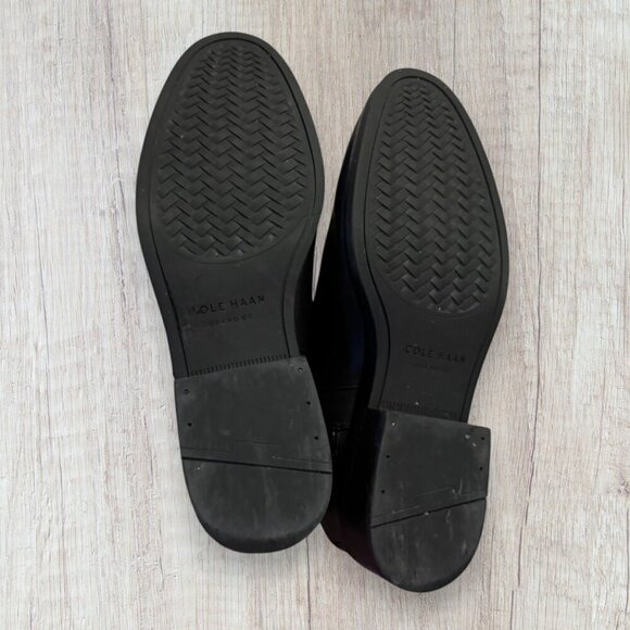 COLE HAAN Black Leather Rene Bootie Chelsea Boot Shoes W19172 Size 9 - Picture 8 of 9